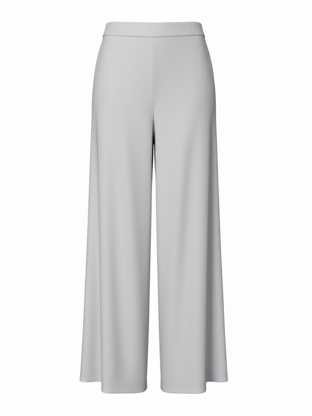 229. HALARA Wide-Leg High-Waist Pants in Light Gray NWT